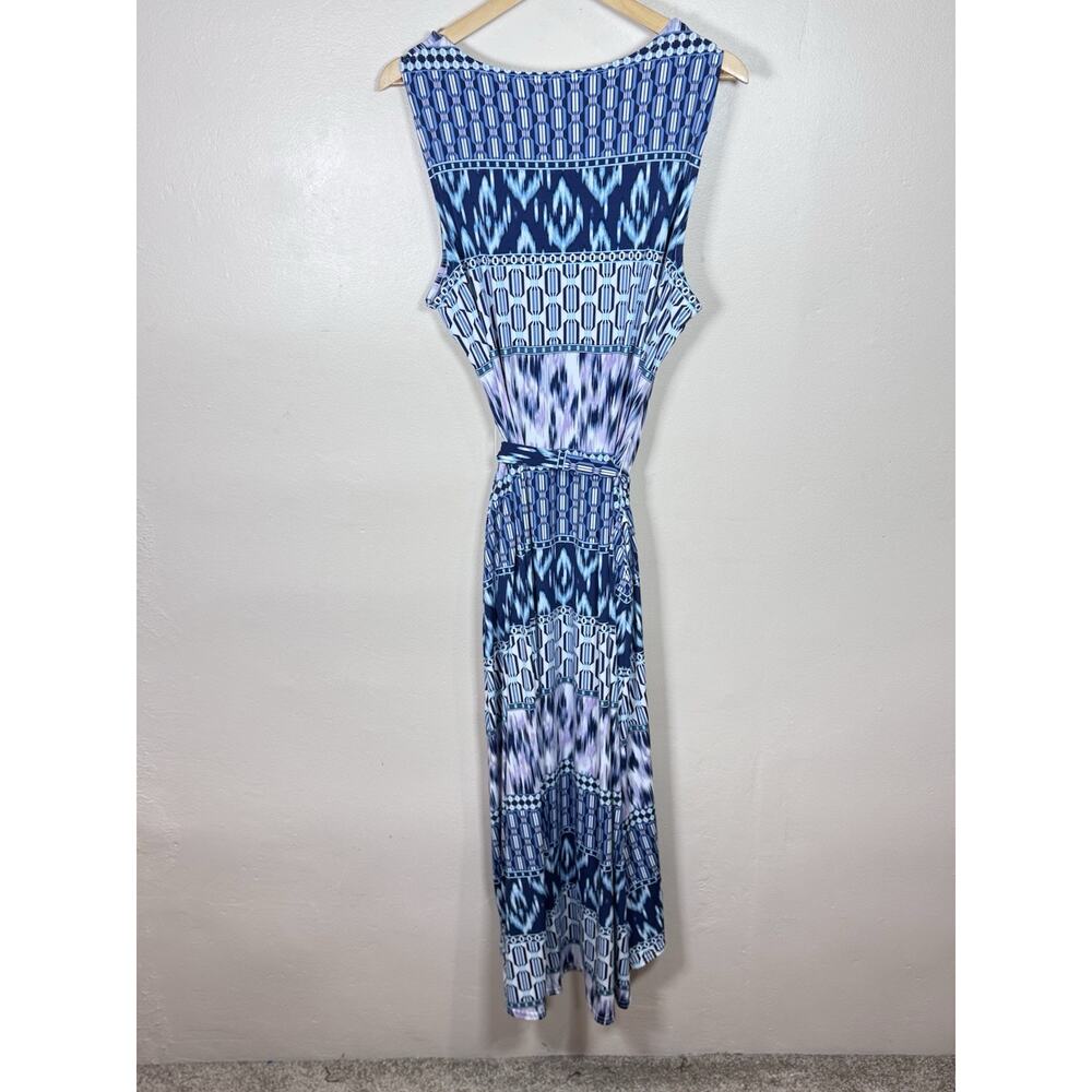 Lane Bryant Womens Plus Size Midi Dress 18/20 Belted High-Low Boho Stretch - Picture 8 of 13